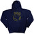 Nirvana Unisex Pullover Hoodie: Inverse Happy Face (Navy Blue)