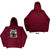 Slipknot Unisex Pullover Hoodie: Barcode Photo (Maroon Red) (Back Print)