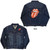 The Rolling Stones Unisex Denim Jacket: Classic Tongue (Denim Blue) (Back Print)