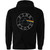 Pink Floyd Unisex Zipped Hoodie: Circle Logo (Black) (Back Print)