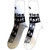The Beatles Unisex Ankle Socks: With The Beatles Silhouette Stripes (White) (UK Size 7 - 11)