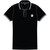 The Beatles Unisex Polo Shirt: Drum Logo (Black)
