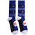 The Beatles Unisex Ankle Socks: Budokan Poster & Drum Logo (Blue)