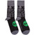 The Beatles Unisex Ankle Socks: Rooftop Silhouettes & Apple (Black)