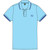 The Beatles Unisex Polo Shirt: Drum Logo (Light Blue)