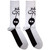 Alice Cooper Unisex Ankle Socks: Eyes (White) (UK Size 7 - 11)