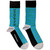 David Bowie Unisex Ankle Socks: Circles Pattern (Blue) (UK Size 7 - 11)
