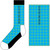 David Bowie Unisex Ankle Socks: Circles Pattern (Blue) (UK Size 7 - 11)