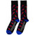 David Bowie Unisex Ankle Socks: Flash Pattern (Black) (UK Size 6 - 11)