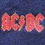 AC/DC Unisex Polo Shirt: Classic Logo (Navy Blue)