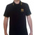 Queen Unisex Polo Shirt: Crest Logo (Black)