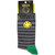 Nirvana Unisex Ankle Socks: Happy Face & Logo Stripes (Grey) (UK Size 6 - 11) Nirvana Unisex Ankle Socks: Happy Face & Logo Stripes (Grey) (UK Size 6 - 11)
