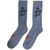 The Rolling Stones Unisex Ankle Socks: Script Logo (Tie-Dye Effect Blue) (UK Size 7 - 11) The Rolling Stones Unisex Ankle Socks: Script Logo (Tie-Dye Effect Blue) (UK Size 7 - 11)
