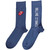 The Rolling Stones Unisex Ankle Socks: Vertical Tongue (Tie-Dye Effect Blue) (UK Size 7 - 11) The Rolling Stones Unisex Ankle Socks: Vertical Tongue (Tie-Dye Effect Blue) (UK Size 7 - 11)