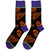Rob Zombie Unisex Ankle Socks: Orange Skulls (Black) (UK Size 7 - 11)