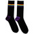 Pink Floyd Unisex Ankle Socks: Prism Stripes (Black) (UK Size 6 - 11)