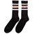The Spice Girls Unisex Ankle Socks: Logo & Stripes (Black) (UK Size 7 - 11)