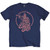 Elton John Unisex T-Shirt: Rocketman Circle Point (Navy Blue)