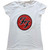 Foo Fighters Ladies T-Shirt: FF Logo (White)