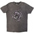 Foo Fighters Unisex Stone Wash T-Shirt: Wheel Logo Shadow (Charcoal Grey)