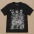 Gorillaz Unisex T-Shirt: George Spray (Black) (Back Print)