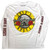 Guns N' Roses Unisex Long Sleeve T-Shirt: Classic Logo (White) (Sleeve Print) (Small) Guns N' Roses Unisex Long Sleeve T-Shirt: Classic Logo (White) (Sleeve Print) (Small)
