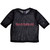 Iron Maiden Ladies Crop Top: Logo (Black) (Mesh)