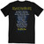 Iron Maiden Unisex T-Shirt: Fear of the Dark Album Track listing (Black) (Back Print)