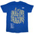 Imagine Dragons Unisex T-Shirt: Lyrics (Blue) (Back Print)