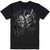 Iron Maiden Unisex T-Shirt: Senjutsu Large Grayscale Heads (Black)