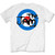 The Jam Unisex Retail Pack T-Shirt: Target Logo (White) (Back Print)