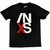 INXS Unisex T-Shirt: US Tour (Black) (Back Print)
