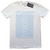 Joy Division Unisex T-Shirt: Unknown Pleasures Blue on White (White)