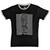 Joy Division Unisex Ringer T-Shirt: Unknown Pleasures (Black) (Back Print)