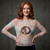 Janis Joplin Ladies Long Sleeve Mesh Crop Top: Pearl (White)