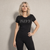 KISS Ladies T-Shirt: Logo (Black) (Embellished)