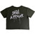 Korn Ladies Crop Top: Still A Freak (Green) (Back Print)