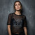 Lamb Of God Ladies Mesh Crop Top: Omens Clock (Black)