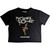 My Chemical Romance Ladies Crop Top: The Black Parade (Black)