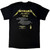 Metallica Unisex T-Shirt: And Justice For All Tracks (Black) (Back Print)