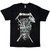 Metallica Unisex T-Shirt: History White Logo (Black)
