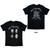 Metallica Unisex T-Shirt: 4 Faces (Black) (Back Print)
