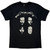 Metallica Unisex T-Shirt: 4 Faces (Black) (Back Print)