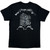 Metallica Unisex T-Shirt: 4 Faces (Black) (Back Print)