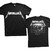 Metallica Unisex T-Shirt: Master of Puppets Photo (Black) (Back Print)
