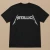 Metallica Unisex T-Shirt: Master of Puppets Photo (Black) (Back Print)