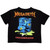 Megadeth Ladies Crop Top: Contaminated (Black) (Back Print)