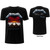 Metallica Unisex T-Shirt: Master of Puppets Tracks (Black) (Back Print)