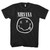 Nirvana Unisex T-Shirt: White Happy Face (Black)