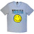 Nirvana Unisex T-Shirt: Xerox Happy Face Blue (Light Blue)